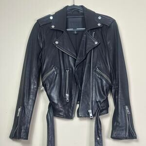 Belle Vere Authentic Leather Biker Jacket
